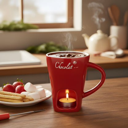 Tasse à chocolat fondue en céramique