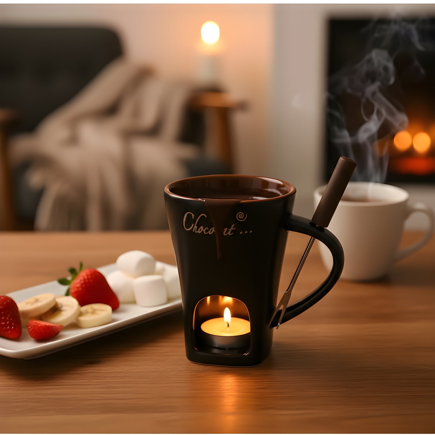 Tasse à chocolat fondue en céramique